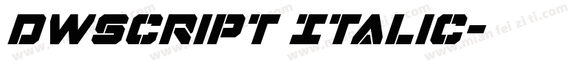 DWScript Italic字体转换